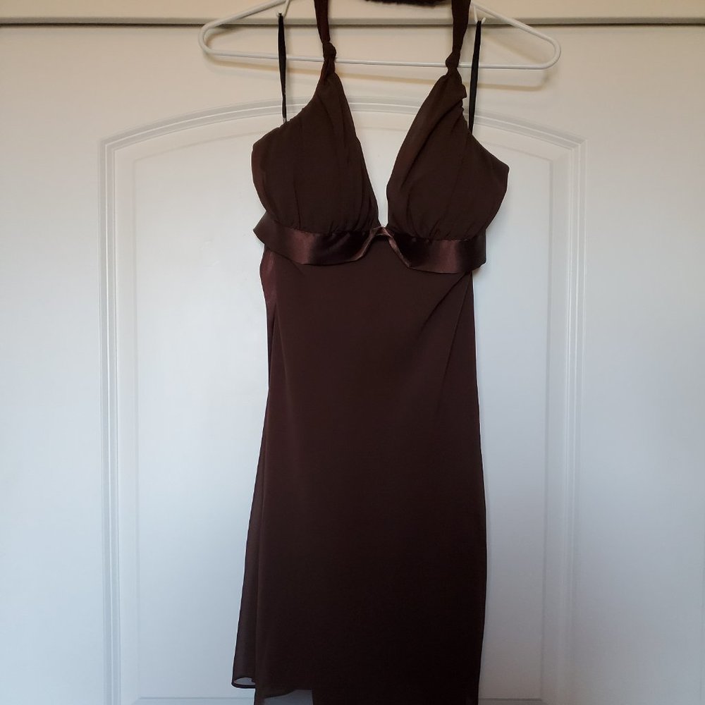 Brown short dress